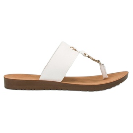 Stilfulde VINCEZA flip-flops hvid