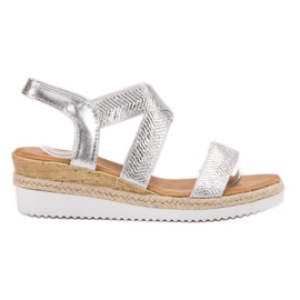 Anesia Paris Slip-on sandaler på platformen grå
