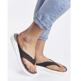 Crocs Literide Flip 05M sort røg flerfarvet