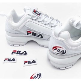 Fila Disruptor Ii Patches Wmn 100 White hvid