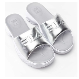 Fila Disruptor Slide Metallic 80F Metallic Silver grå
