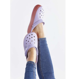 Crocs Krokbåndsplatform Clog 5P9 Lavendelmelon flerfarvet