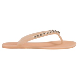 Klip-klapper med VICES-dekorationer beige