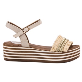 Lys beige VICES sandaler