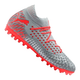Puma Future 4.1 Netfit Mg M 105678-01 fodboldstøvler flerfarvet grå