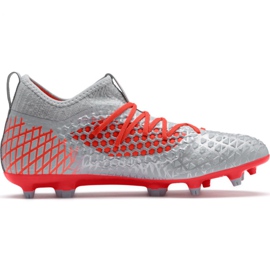 Puma Future 4.3 Netfit Fg Ag M 105612 01 fodboldstøvler flerfarvet grå