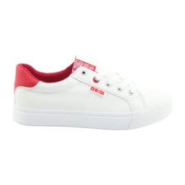 Hvide sneakers BIG STAR 274311 rød