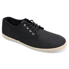 Sneakers Espadrilles Straw Sole 8740 Sort
