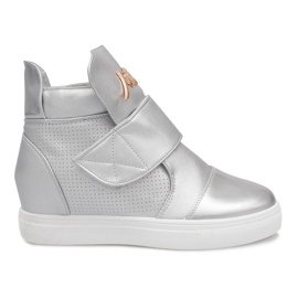 High-top sneakers 5322 sølv grå