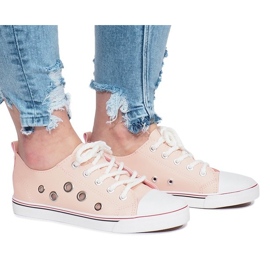 Lavso pink åbent sneakers lyserød