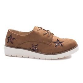 Kamel loafers med Big Stars brun