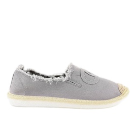 Grå slip-on espadriller NB273P-3