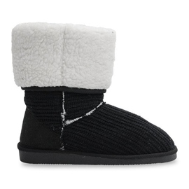 Varme Eskimo støvler 7715 Sort