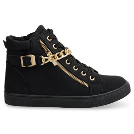Dekorerede Sneakers B01 Sort
