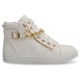 Dekorerede sneakers B01 Hvid