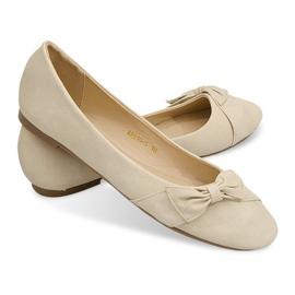 Ballerinas Med Sløjfe 816 Beige