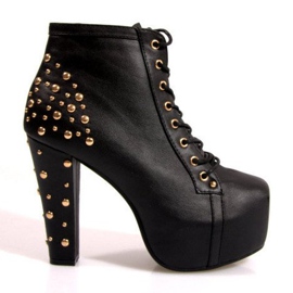 Støvler Solid In Heels K771 Black sort