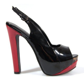 Pumps Sandaler På Platformen A8030 Sort