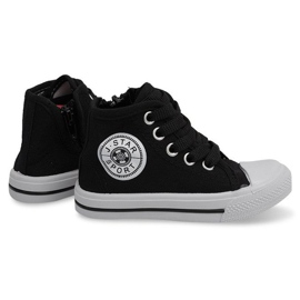 High-top børnesneakers Y1312 sort