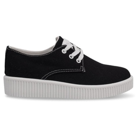 Sorte creepers BK-15 snørebånd