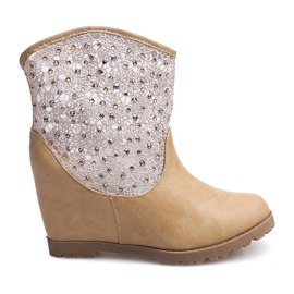 Openwork Ankelstøvler 7010 -16 Khaki