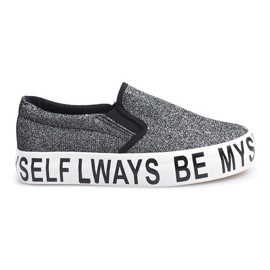 Slip On Sneakers Slip On Brocade E22 Sort