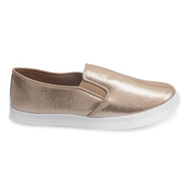 Skinnende sneakers 368 guld gylden