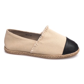 Linned Espadrilles 760 Beige sneakers sort