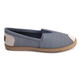 Linned Espadrilles 326 Blå sneakers