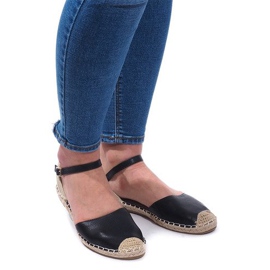 Sandaler Espadrilles Ballerinas 6351 Sort