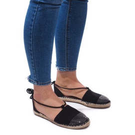 Sandaler Espadrilles Ballerinas 6333 Sort