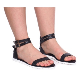 Lynlås sandaler 50086 Sort