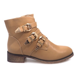 Støvler BL8539 Beige sort