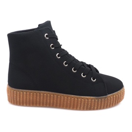 Creepers Støvler På AM-1103 Sort Platform
