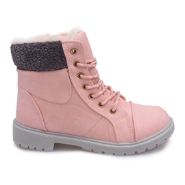 Warm Timber Støvler DD498-6 Pink lyserød