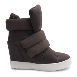 Warm Wedge Sneakers 01-3 Khaki grøn