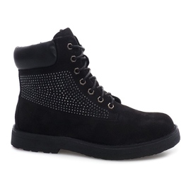 Suede Dekorerede Trappere HQ896 Sort