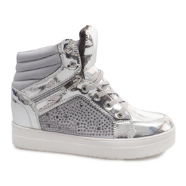 Varme sneakers Y-25 sølv grå