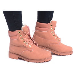 Warm Timber støvler KS-17 Pink lyserød