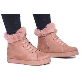 Varme sneakers XY-288 Pink lyserød