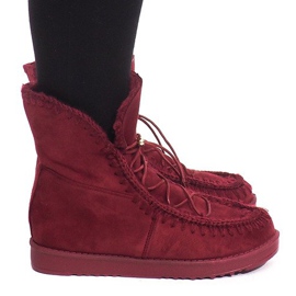 Godisolerede støvler R148 Burgundy rød