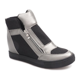 Wedge Sneakers TL020-3 sort grå