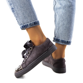 Rigt dekoreret Sneakers 6192 Grå