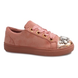 Rigt dekoreret Sneakers 6192 Pink lyserød