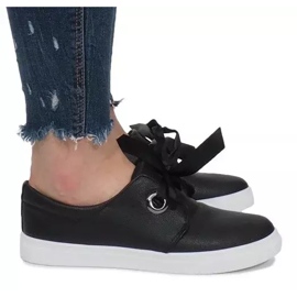 Sorte sneakers med Bows Lou