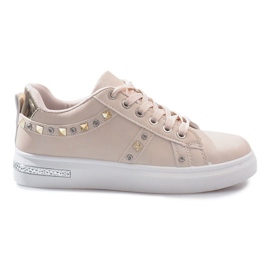Beige sneakers med Lucette nitter