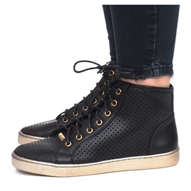Sort openwork Maud sneakers