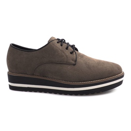 Oliven snøresko fra Paulette khaki