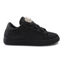 Sorte sneakers med Black Pearl
