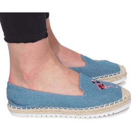Blue Flaming Jeans espadrilles blå